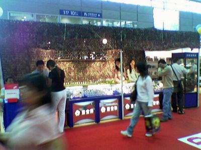 2005.10.24 Shenzhen salon, Stand avec filet U. S. Woodlands 1