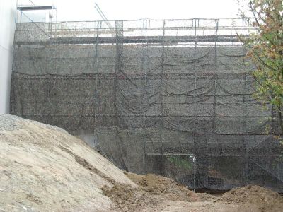 Echafaudage c&ocirc;t&eacute; gauche avec filets U. S. Woodlands